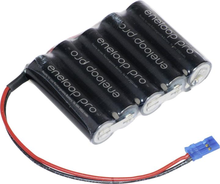 Productafbeelding Panasonic eneloop Pro serie F1x5 Graupner accupack 5x Mignon (AA) kabel, stekker (1 Pcs., AA, 2450 mAh)