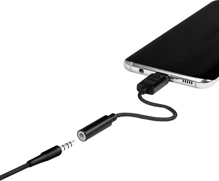 Produktbild LogiLink Audio Adapter m. EQ, 1xUSB-C -> /F (Klinkenadapter)