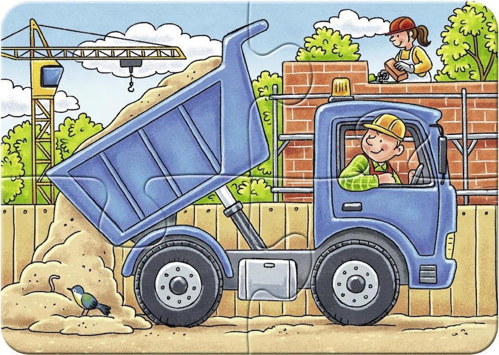 Immagine prodotto Ravensburger I miei primi giochi di puzzle - Veicoli da costruzione (20 pezzi)