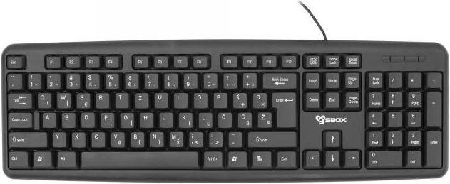 Actual product image Sbox Keyboard Wired USB K-14 US (US, Cable)