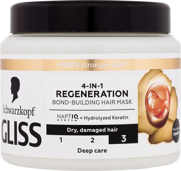 Produktbild Schwarzkopf Gliss Trt Aqua Revive Strengthening Hair Mask 4In1 Regenaration 400Ml (400 ml)