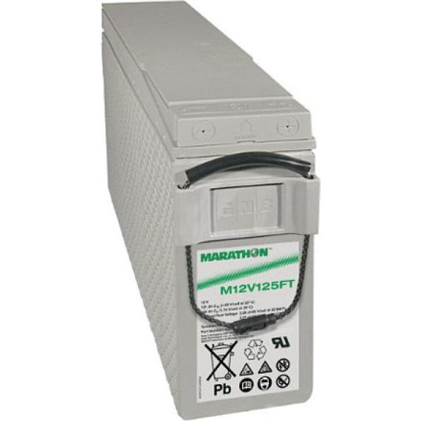 Exide, Versorgungsbatterie, Marathon M12V125FT Blei Akku mit M6 Schraubanschluss 12V, 121000mAh (12 V, 121 Ah)