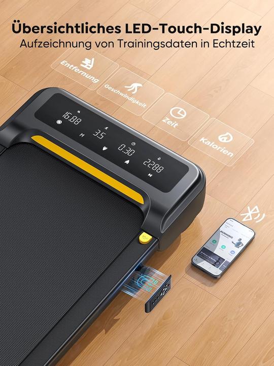 Produktbild Mara Vital Elektrisches Laufband mit Neigung inkl. Fernbedienung und App, keine Montage erforderlich