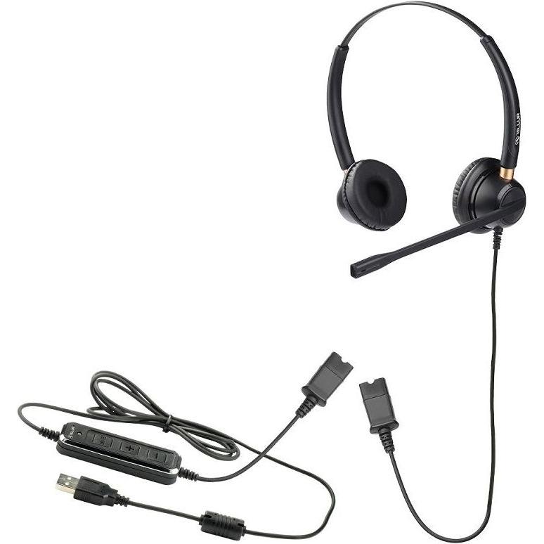 Thumbnail - Tellur Voice 510N Monoaural USB (Kabelgebunden, USB-A), Office Headset, Schwarz