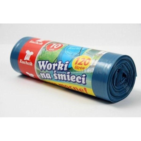 Nenurodyta Sacchetti per la spazzatura, 120l/10pz, 30 micron, Sacchi dell'immondizia