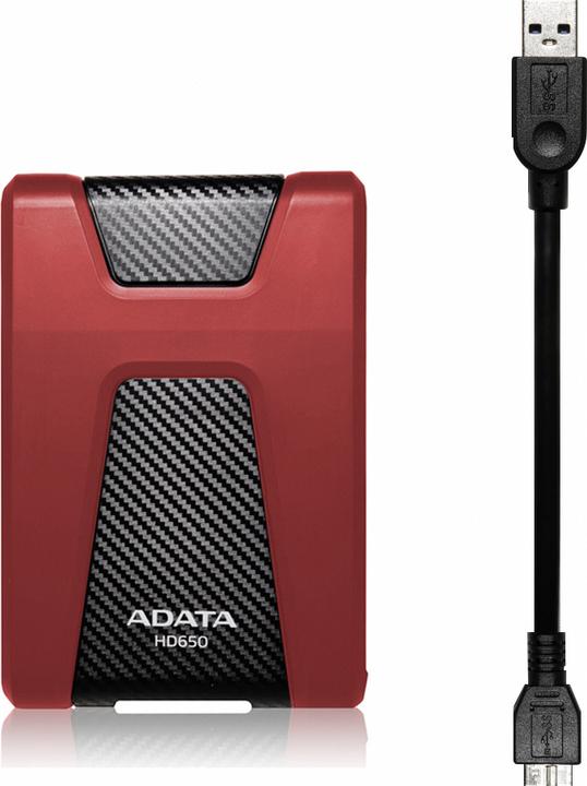 Image du produit Adata Disque dur externe HD650 Red 2TB USB 3.0 (2 To)