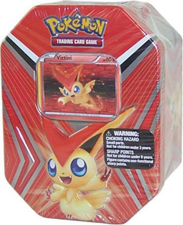 Immagine prodotto Pokémon V in bianco e nero per Victini Tin 2012 - IT (Inglese, Stagno)