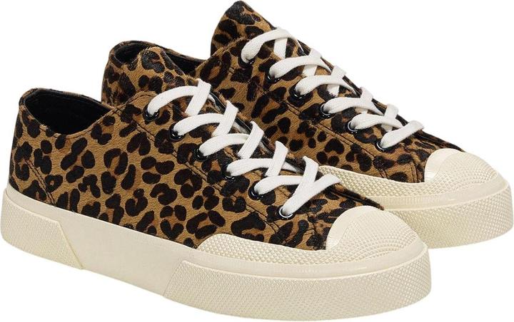Superga Womens/Ladies 2750 Leopard Print Leather Trainers Galaxus