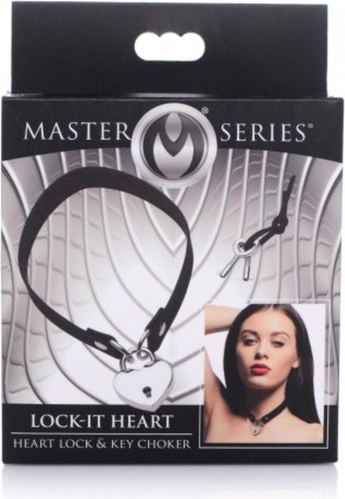 Productafbeelding Master Series Lock-It Hart Slot en Sleutel Choker