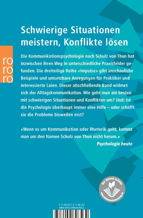 Actual product image Impulse für Kommunikation im Alltag (German, Dagmar Kumbier, Friedemann Schulz of Thun, Dina Barghaan, 2010)