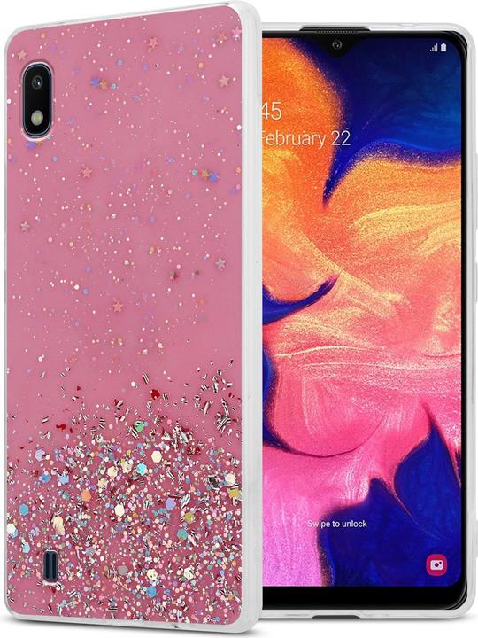 Actual product image Cadorabo TPU cover sparkling glitter (HTC One M10, Samsung Galaxy A10)