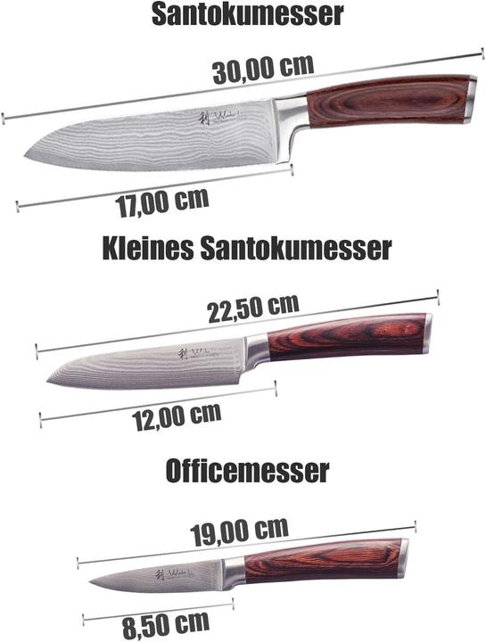Produktbild Wakoli Damastmesser (17 cm)