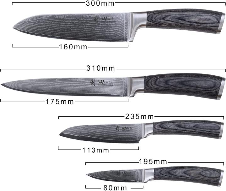 Produktbild Wakoli Damastmesser (18 cm)