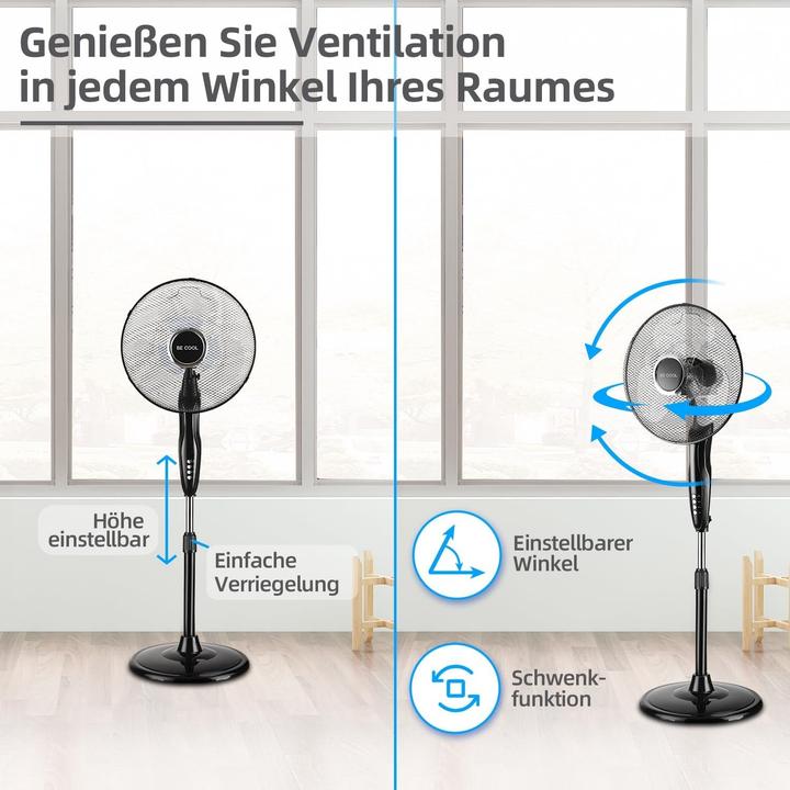 Produktbild Be Cool BC16SFRC Standventilator 40cm