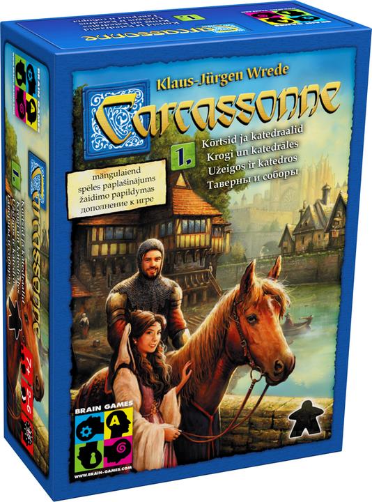 Brain Games Carcassonne Exp 1: Inns & Cathedrals Galda Spēle (BRG#CCE1) (Russian, Estonian, Lithuanian, Latvian)