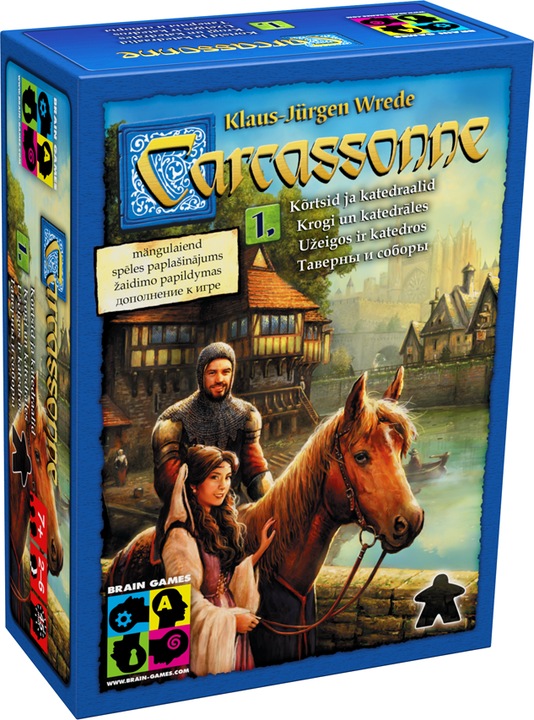 Immagine prodotto Brain Games Carcassonne Exp 1: Locande e Cattedrali Galda Spēle (BRG#CCE1) (Russo, Estone, Lituano, Lettone)