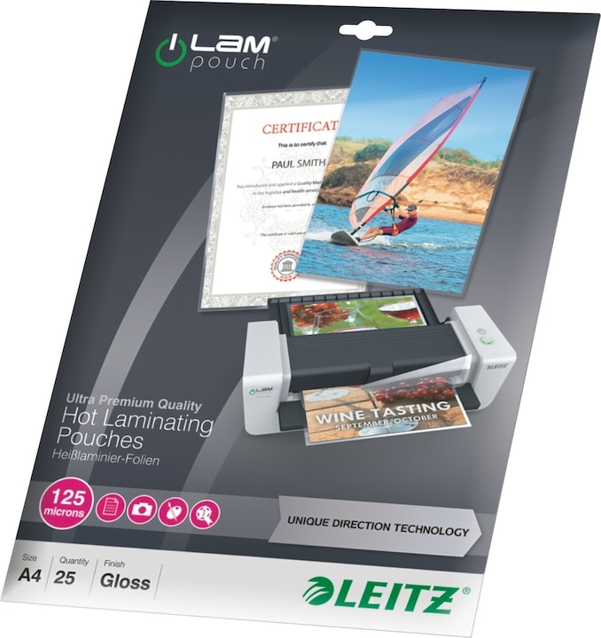 Productafbeelding Leitz Lamineerfilm (A4, 25 Stuk, 125 µm)