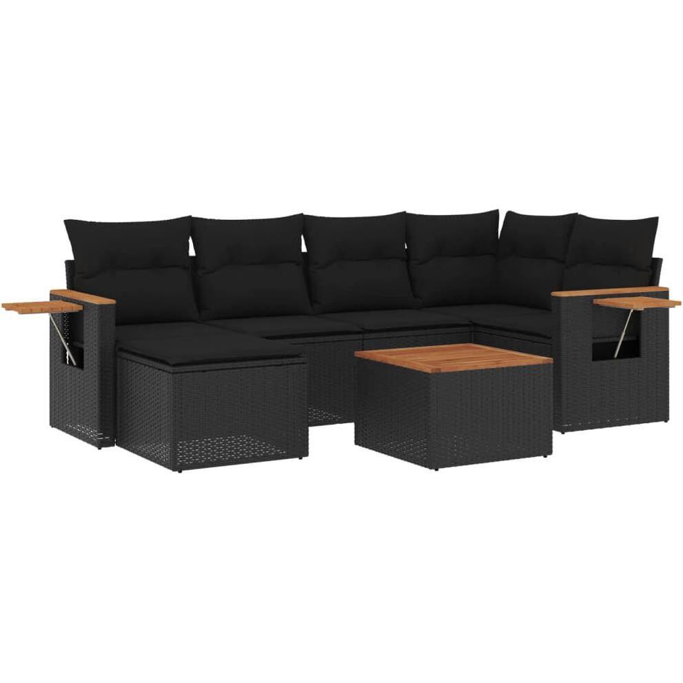 VidaXL, Gartenlounge, 10-tlg. Garten-Lounge-Set mit Kissen