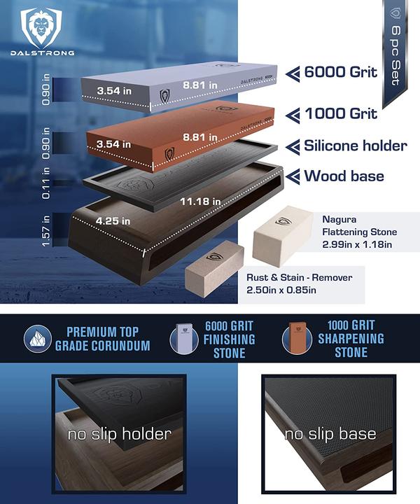 Image du produit Dalstrong 1000/6000 Grit Premium Whetstone Kit