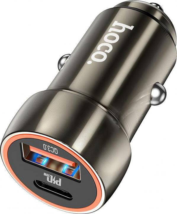 Produktbild Hoco Z46A, 20W, 3A, 1 x USB-A - 1 x USB-C, Grey