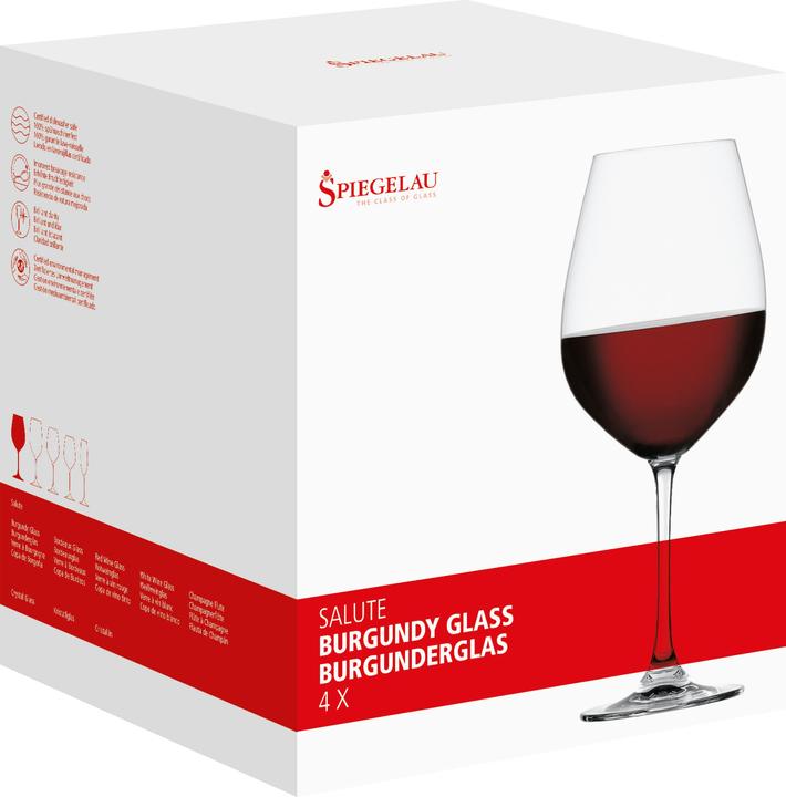 Actual product image Spiegelau Salute Burgundy glass set (81 cl, 4 Glasses, Red wine glasses)