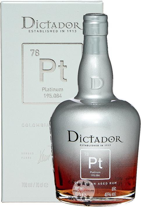 Produktbild Dictador Platinum 40% 70cl