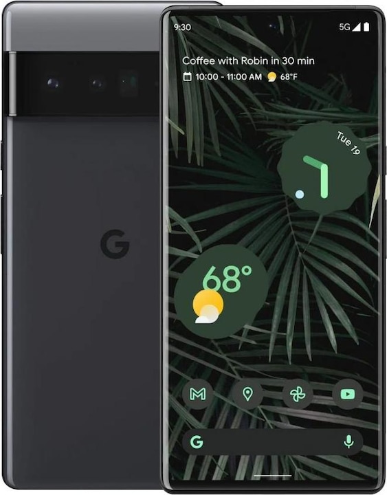 Produktbild Google Pixel 6 Pro (256 GB, Stormy Black, 6.70", SIM + eSIM, 50 Mpx, 5G)