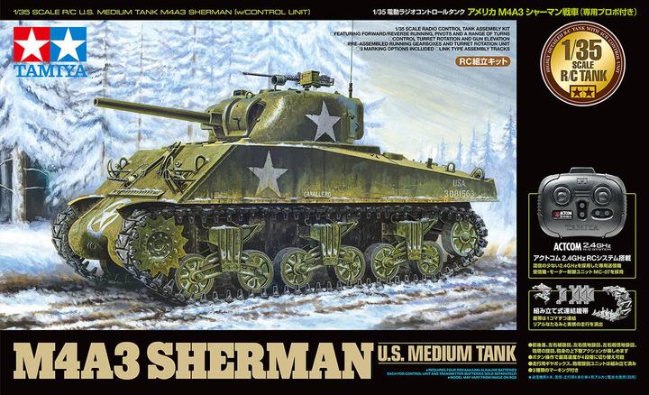 Produktbild Tamiya R/C US M4A3 Sherman (w/Control Unit)