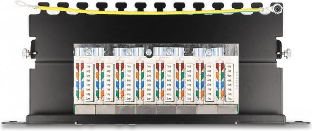 Produktbild Delock 25,40cm (10") Patchpanel 8 Port Cat.6A 0,5 HE schwarz