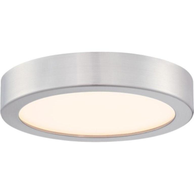 Westinghouse, Wandleuchte + Deckenleuchte, LED Deckenleuchte Flat Nickel / Acryl 16 cm (800 lm)