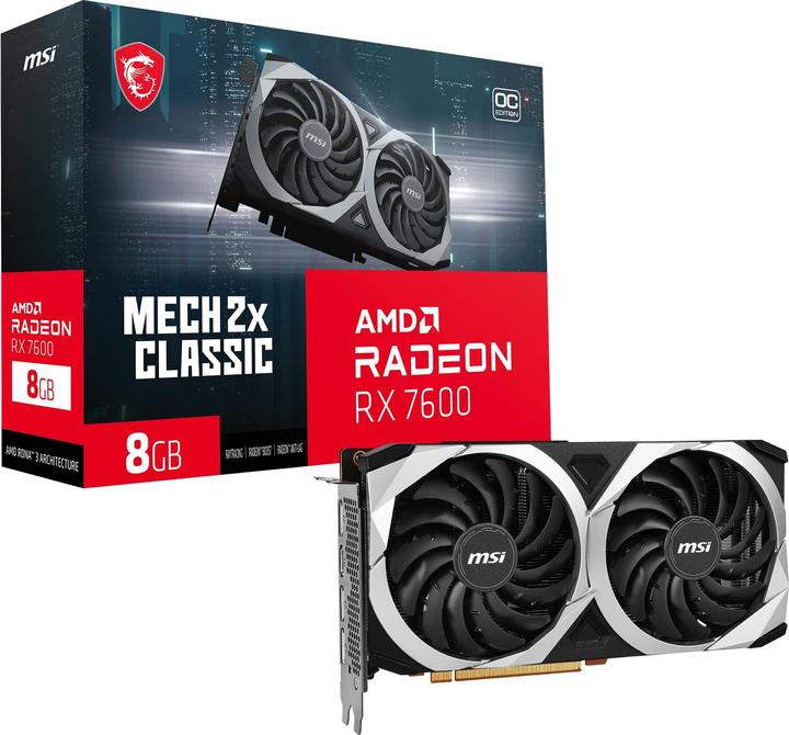 Produktbild MSI Radeon RX 7600 MECH 2X CLASSIC 8G OC (8 GB)