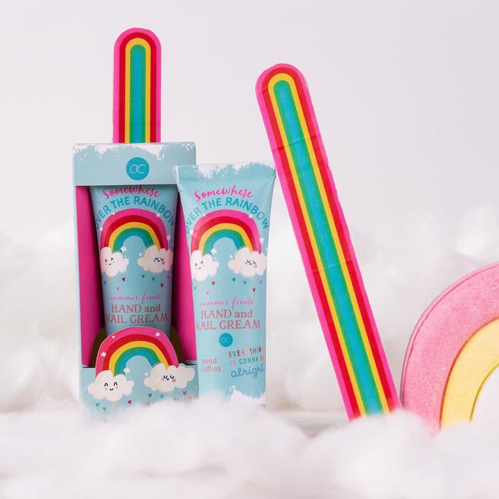 Actual product image Accentra Hand care set OVER THE RAINBOW in gift box, incl. 30ml hand & nail cream, nail file, fragrance: