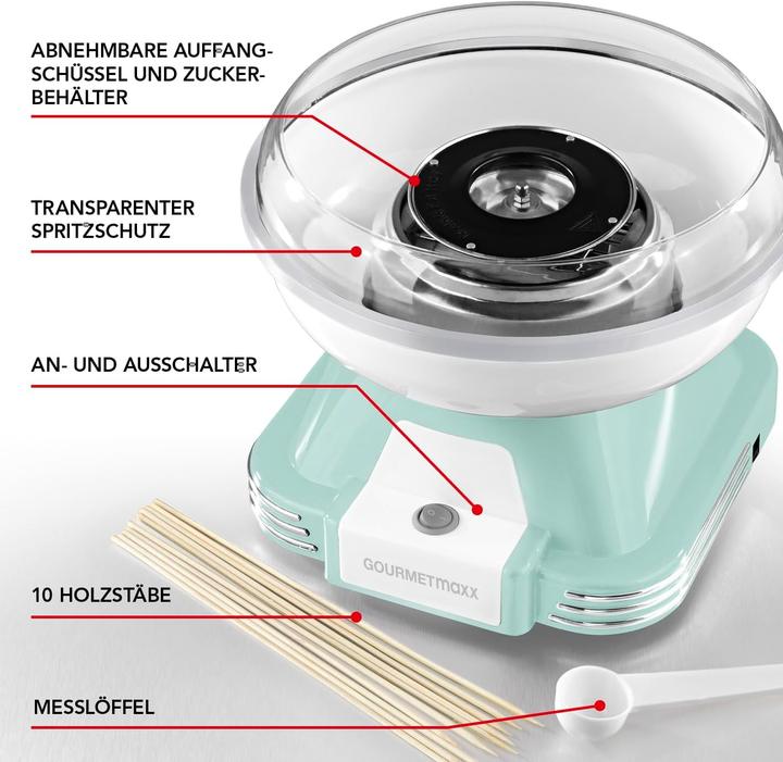 Image du produit Gourmetmaxx Machine à barbe à papa Mint