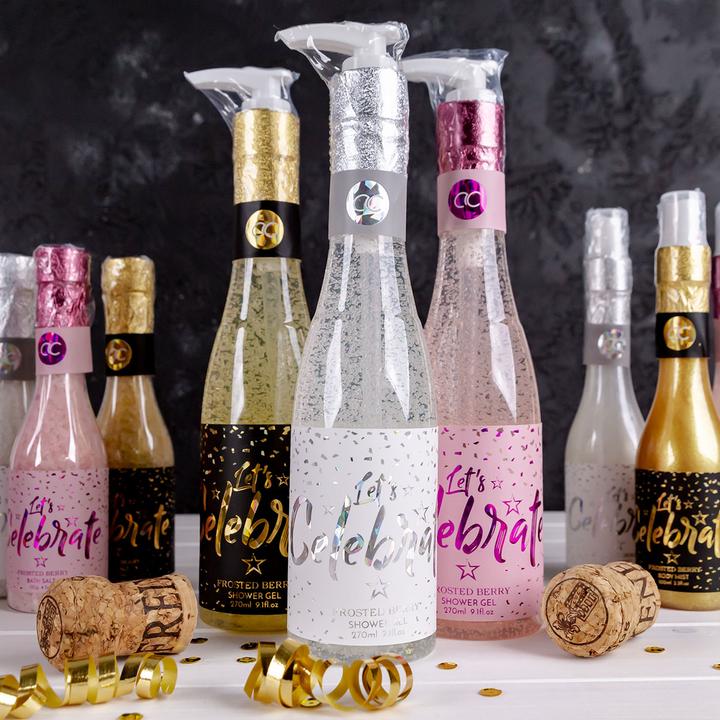 Actual product image Accentra Hand soap LET'S CELEBRATE in pump dispenser 'champagne bottle', 250ml, fragrance: vanilla &