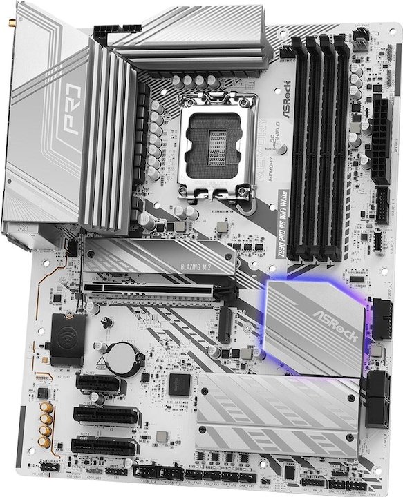 Produktbild AsRock Z890 Pro RS WiFi White Intel DDR5 S1851 (LGA 1851, Intel Z890, ATX)