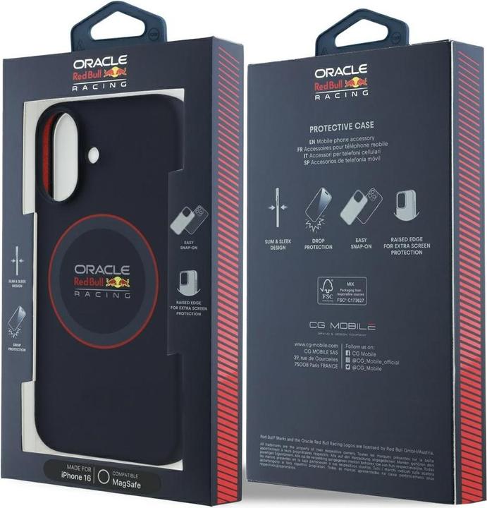 Produktbild Red Bull Racing - Silicone Red Ring MagSafe (RBHMP16S24SIILVR) - iPhone 16 - Navy (Apple iPhone 16)