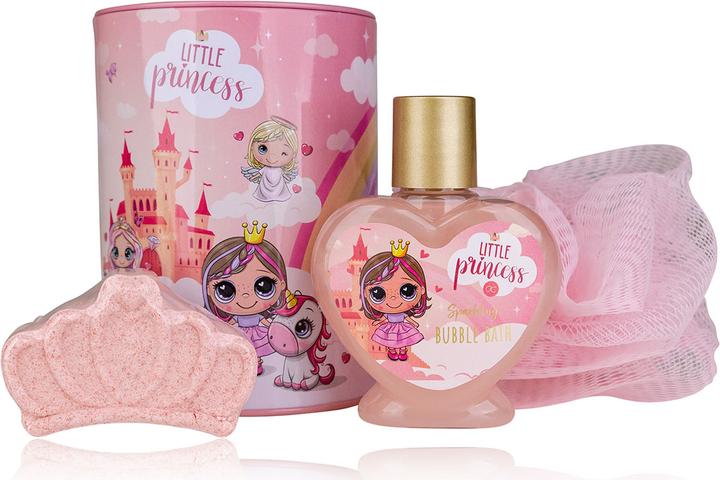 Image du produit Accentra Set de bain LITTLE PRINCESS dans une tirelire en étain, comprenant 80ml de bain moussant, 50g de (Set soin du corps)