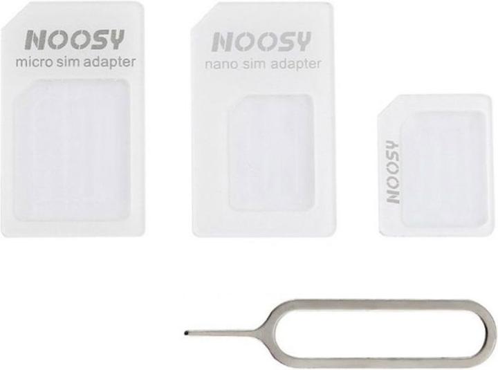 Productafbeelding Noosy Adapter Nano Micro SIM 3 in1 Set + Sleutel