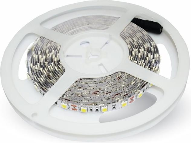 Produktbild V-TAC VT-5050 60 4500K 5m 2143 LED-Streifen mit Stecker 12 V 5 m RGB (Neutralweiss, 500 cm, Indoor)