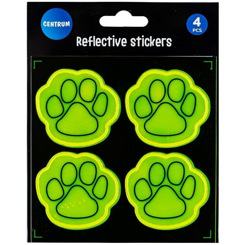 Centrum, Sticker, Refleks sticker saet, 4 stk. ø50mm. Poter