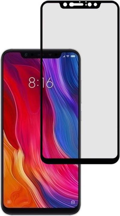 Actual product image Tellur Tempered Glass 2.5D Full Glue for Xiaomi Mi 8 PRO black (1 Piece, Mi 8 Pro)