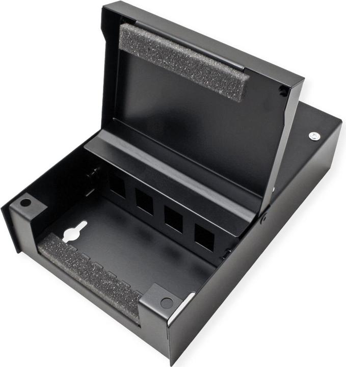 Actual product image Value Wall case for 4x Keystones, black (Keystone module holder)