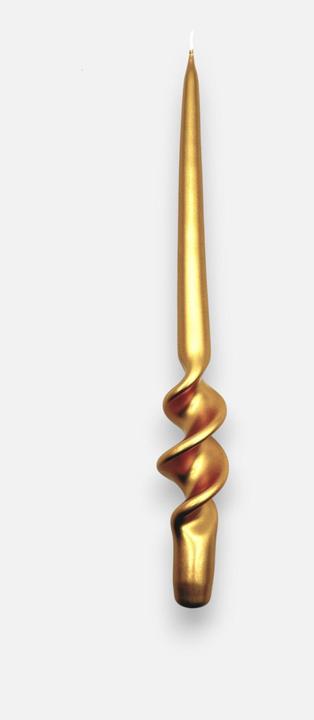 Mon Chouchou Stabkerze Spiralform mattgold (1 Stk.)