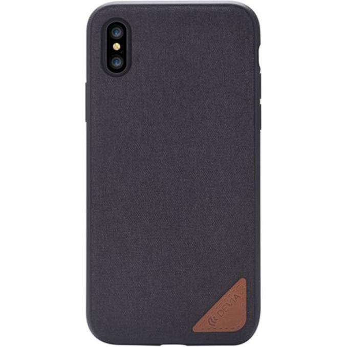 Devia Custodia per iPhone X Acme (Apple iPhone X), Cover smartphone, Nero