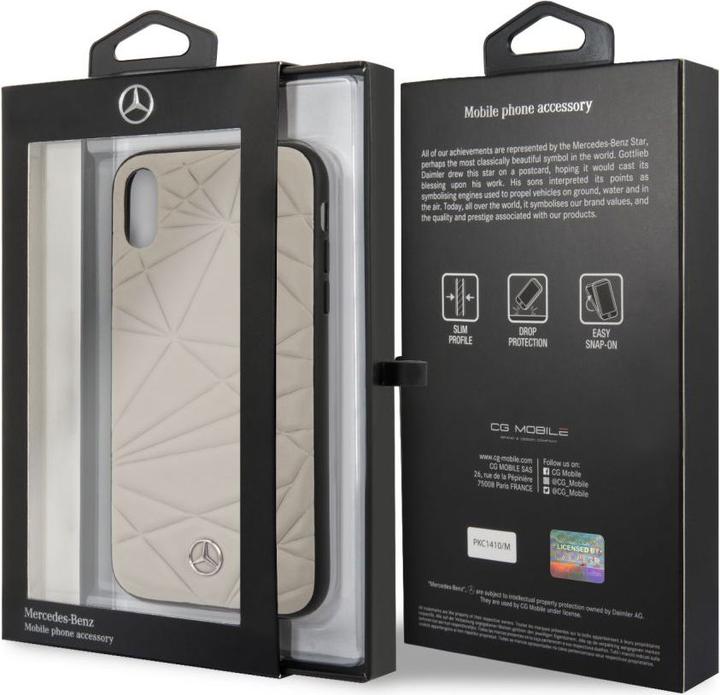 Image du produit Mercedes-Benz iPhone XR Twister Étui rigide en cuir véritable (Apple iPhone XR)