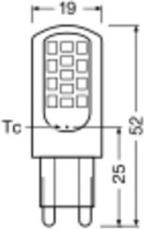 Produktbild Ledvance LED-Lampe (G9, 4.20 W, 470 lm, 1 x, E)