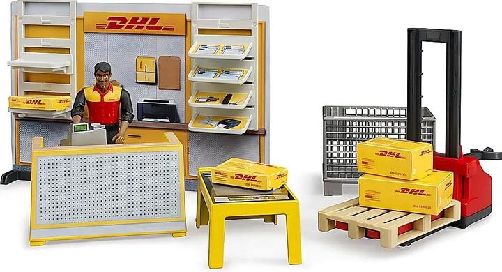 Productafbeelding Bruder DHL winkel met handheftruck