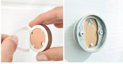 Produktbild tesa Power.Kit Befestigungsadapter BK20, selbstklebendes Ersatzteil, 41mm Durchmesser, 8mm Höhe
