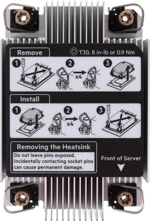 Actual product image HPE DL380 GEN11 STD HEAT SINK-STOCK
