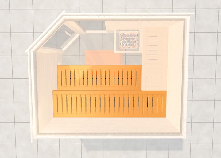 Produktbild Weka Holzbau stabile Saunaliege 1